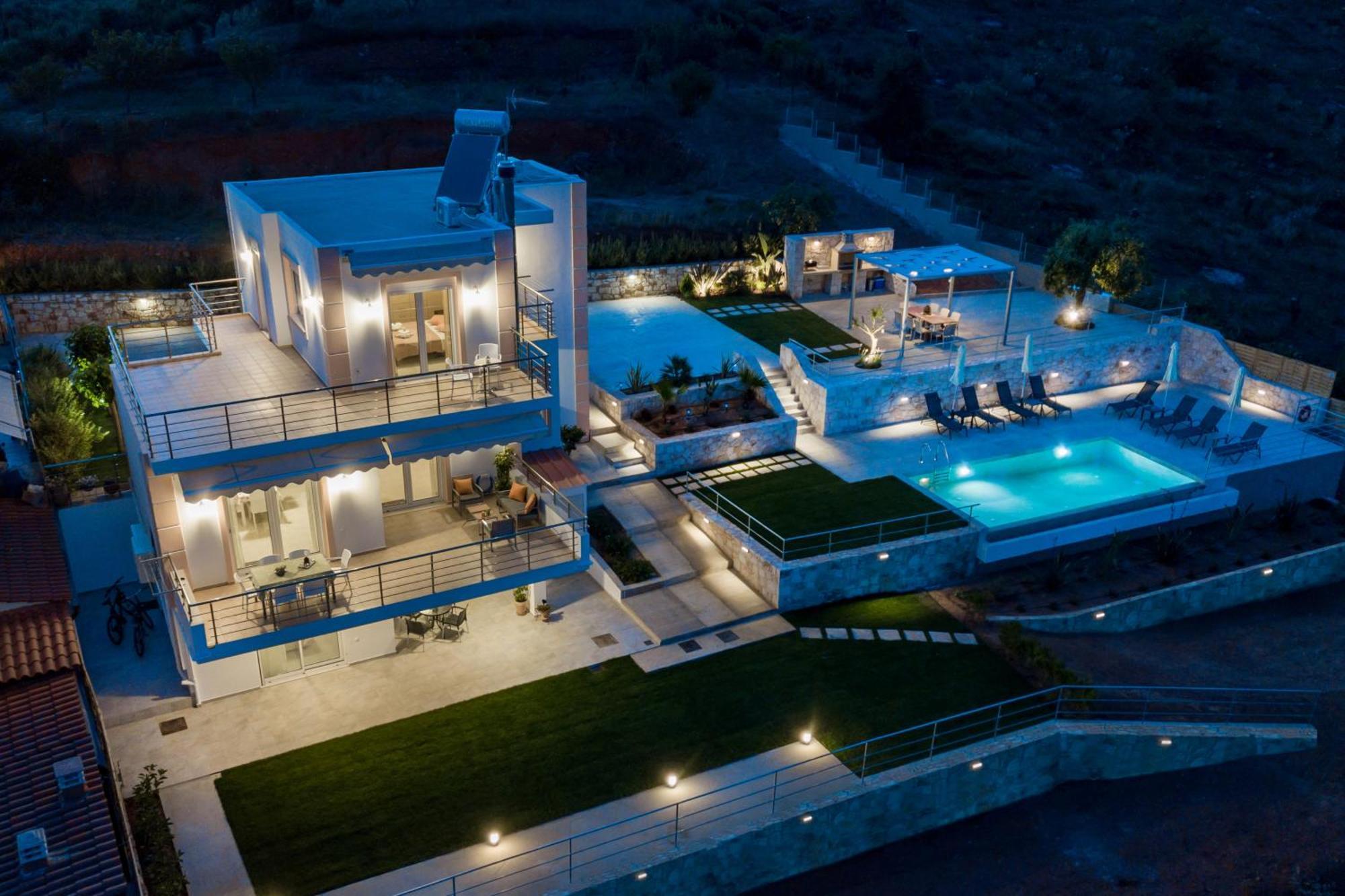 Villa Oasis Galatas  Bagian luar foto